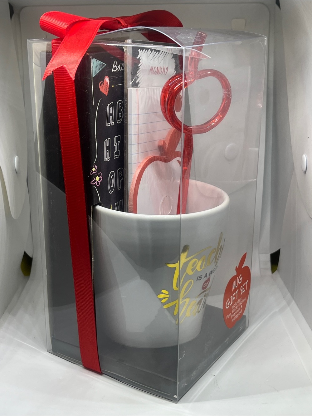 Teaching Is a Work of Heart White & Red Mug Gift Set - Picture 4 of 10